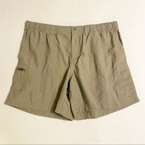 Columbia Tan Outdoor Fishing Camping Shorts - L